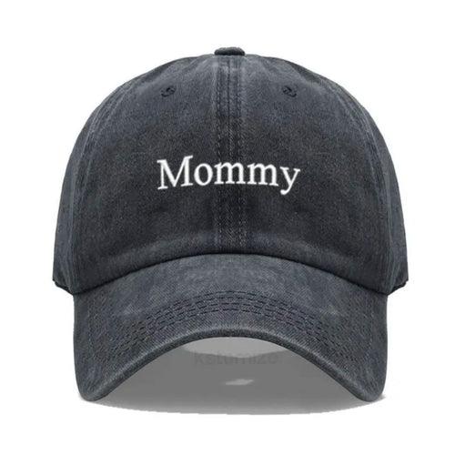 Daddy & Mommy Embroidery Baseball Cap for Men & Women Unisex Soft Washed Cotton Baseball Hats For Father's Mother's Day Gifts