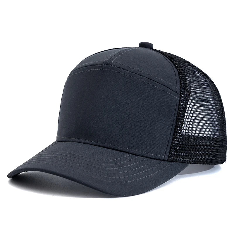 Hot Sale Seven-Panel Style Trucker Hat Adjustable Baseball Cap Splicing Colors Blank Hat