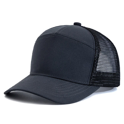 Hot Sale Seven-Panel Style Trucker Hat Adjustable Baseball Cap Splicing Colors Blank Hat