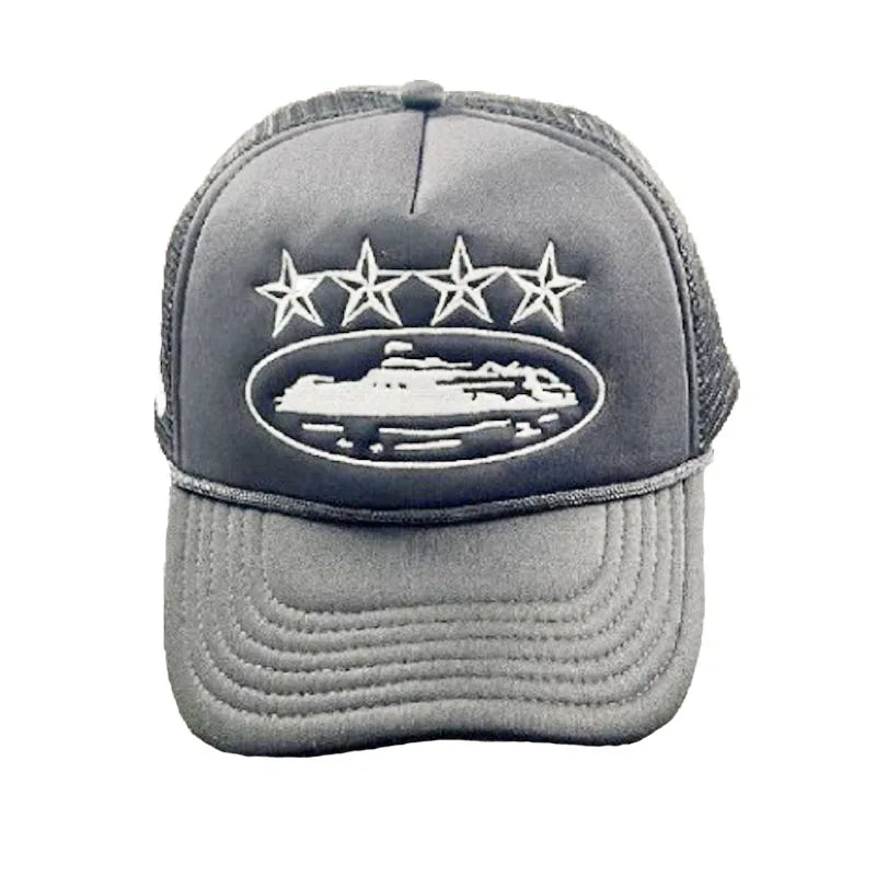 Unisex Men Women Cap Pentagram Embroidery Baseball Net Caps Spring Summer Outdoor Adjustable Casual Hats Sunscreen Hat