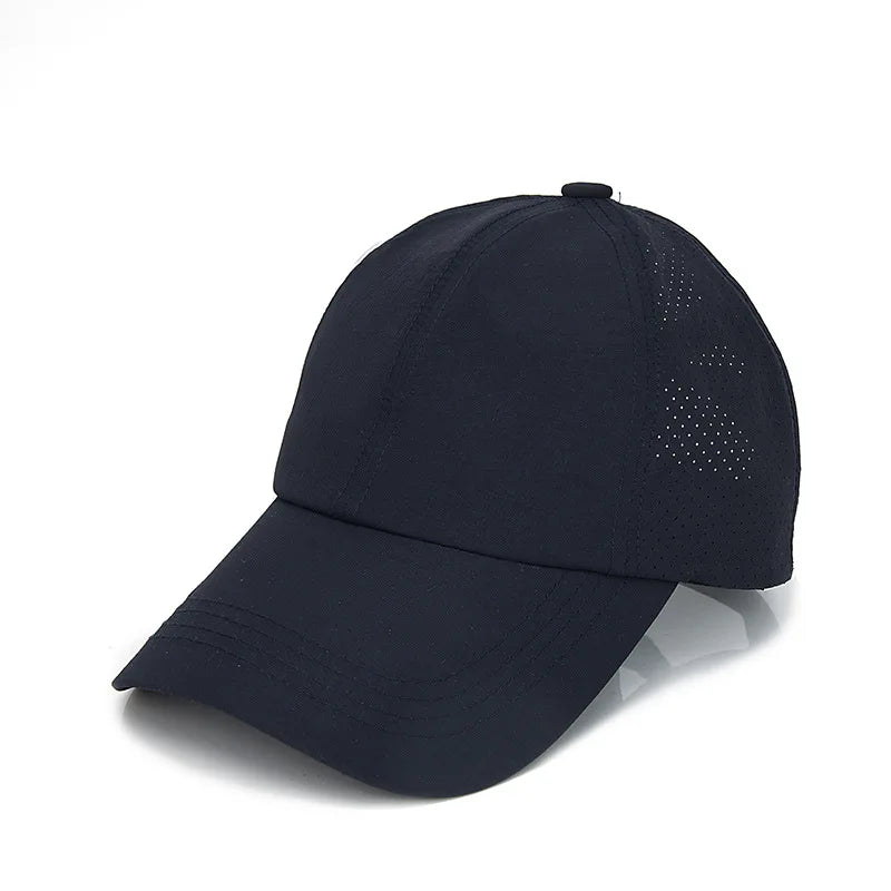 Women’s Ponytail Baseball Cap Mesh Quick Dry Summer Athleisure Sun Visor Hat