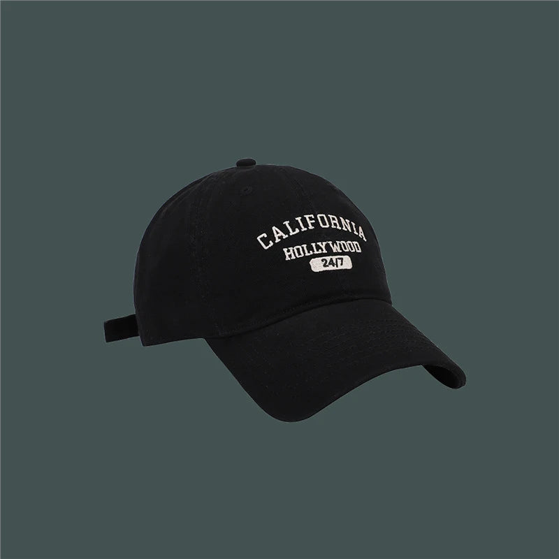 Unisex Retro Letter Embroidery Baseball Cap – Cotton Snapback Sport Visor Streetwear Hip Hop Hat