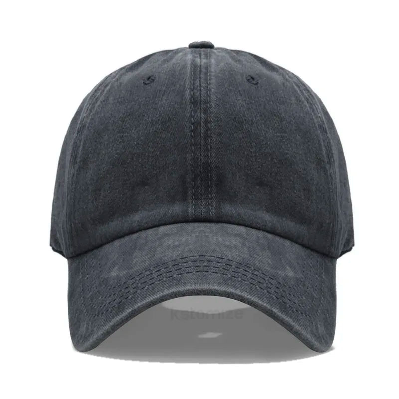 Solid Color Baseball Cap Women's Plain Sport Golf Cap for Man Washed Cotton Dad Hat Sun Hats
