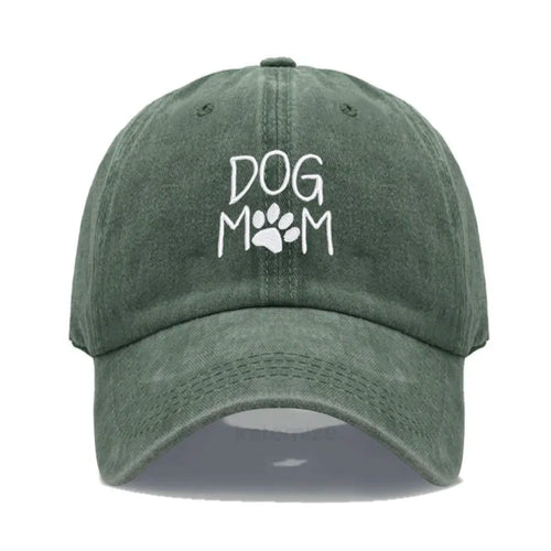 Dog Mom Embroidered Baseball Cap for Women Men Fashion Adjustable Soft Cotton Dad Hat Unisex Classic Golf Caps