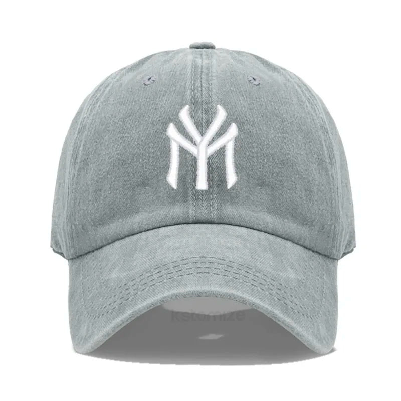 Letter MY Embroidery Baseball Cap Women Men Adjustable Soft Washed Cotton Sports Dad Hat  Spring Summer Protection Sun Hats