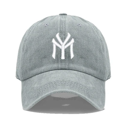 Letter MY Embroidery Baseball Cap Women Men Adjustable Soft Washed Cotton Sports Dad Hat  Spring Summer Protection Sun Hats
