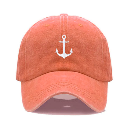 Anchor Embroidered Baseball Cap for Women Men Fashion Adjustable Soft Washed Cotton Dad Hat Unisex Classic Golf Caps