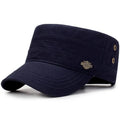 Small Iron Standard Flat Hat Spring Outdoor Travel Hat Men'S Cotton Shield Hat