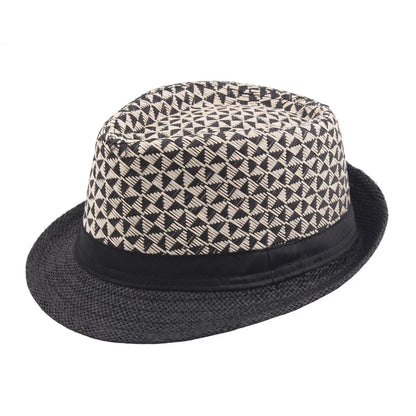 Men's Fedoras Summer Straw Hats Straw Paper Woven Top Hats Outdoor Sun hats Selling Curly Jazz Hats Panama Cap