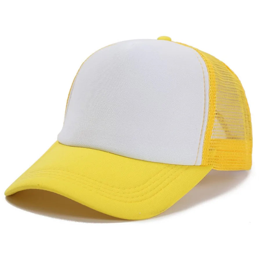 Summer Hollow Out Foam Baseball Hat For Women Men Bright Green Color Breathable NetSun Hat Trucker Hip Hop Cap Baseball Cap Hat