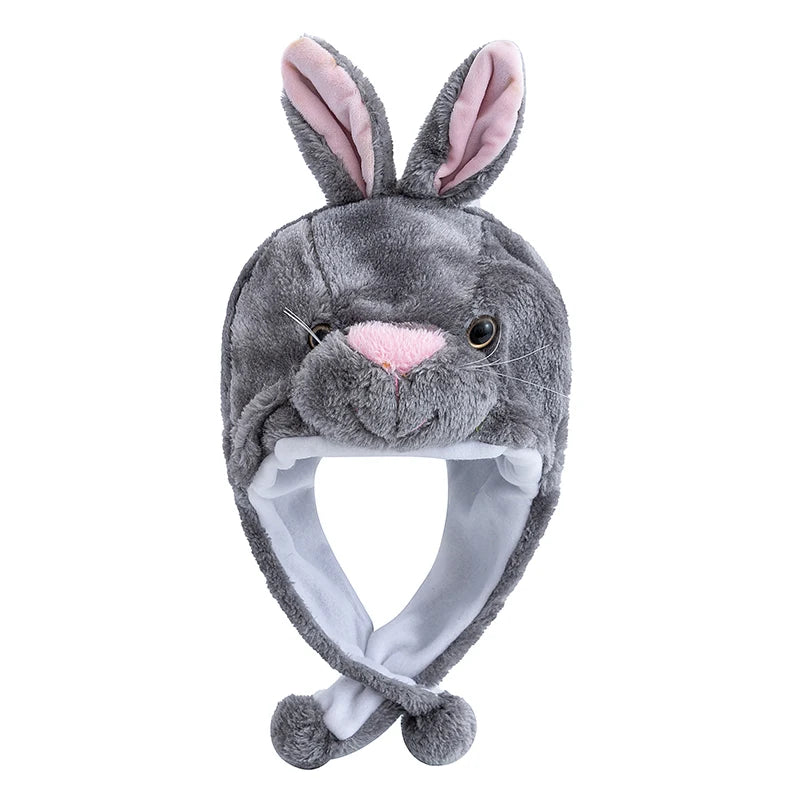 Hot Sale Unisex Funny Bulls Head 3D Animal Style Decorative Hat Winter Cap For Men Women Plush Fur Lovely Family Hat