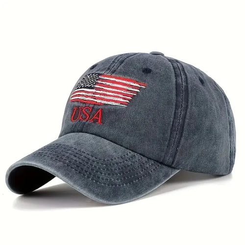 Lightweight Adjustable Unisex Embroidery Baseball Cap Solid Color Casual Dad Hat For Women & Men