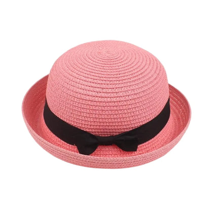 Korean Summer Men's and Women's Top Hats Straw Hats Sunshade Sunscreen Hats Beach Vacation Travel Hat