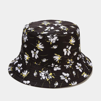 fashion plant printing pattern fisherman hat spring and summer outdoor sun protection fisherman cap unises fishing caps