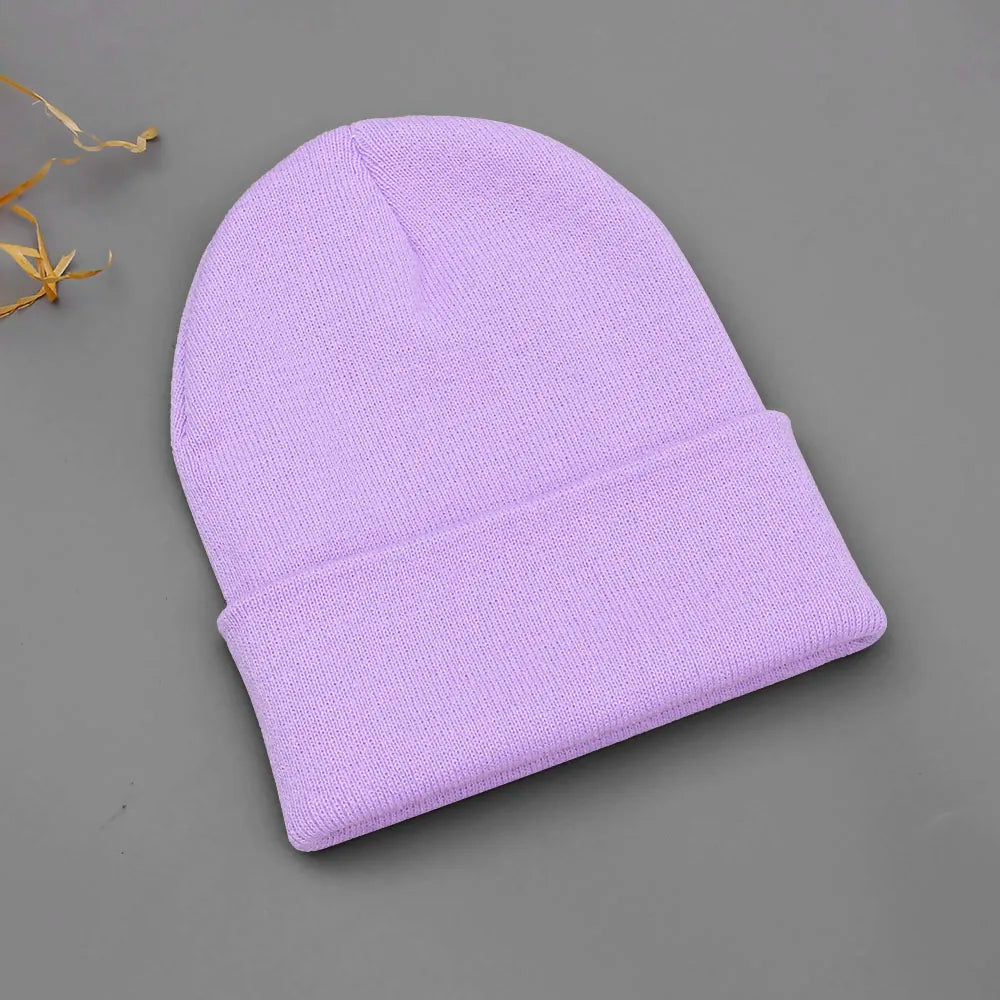 24 Colors Unisex Beanie Hat for Men Women Winter Knit Caps Soft Ski Hats