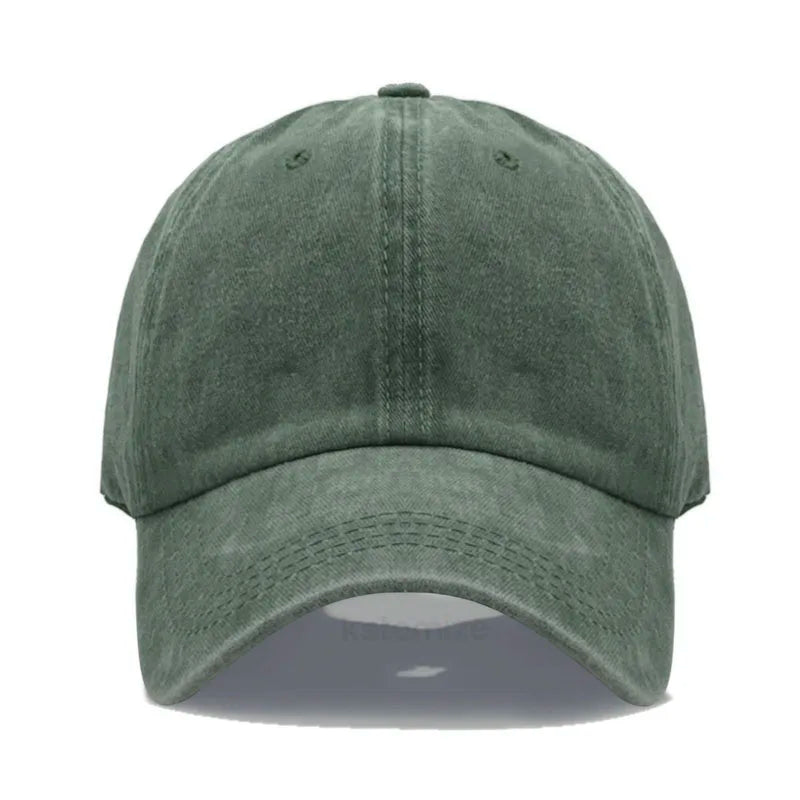 Solid Color Baseball Cap Women's Plain Sport Golf Cap for Man Washed Cotton Dad Hat Sun Hats