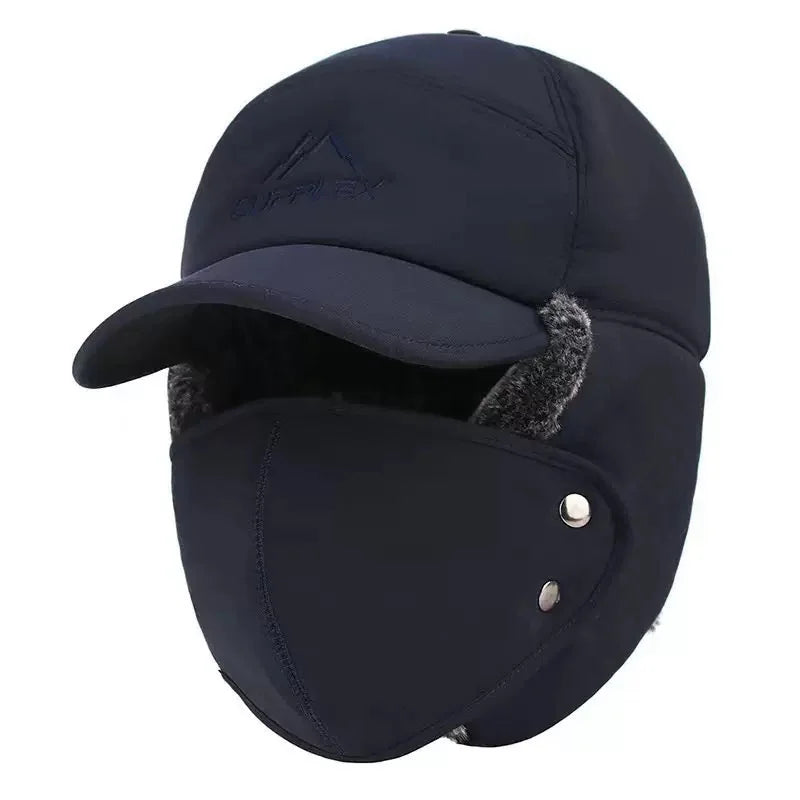 Unisex Winter Thickened Fur Baseball Cap – Warm Ski Fishing Outdoor Cold-Weather Hat