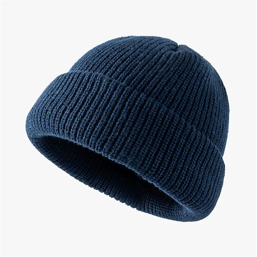Bright Candy Color Winter Knitted Hat Beanies Skullies for Women Warm Thick Men Hip Hop Skullcap Hat Couple Street Sport Beanies