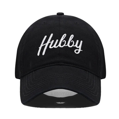 Embroidered Wifey & Hubby Hat Soft Cotton  Adjustable Couple Baseball Cap for Men & Women Wholesale and Dropshipping