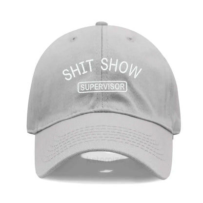 Men's Baseball Cap Women's Sport Golf Caps for Man Washed Cotton SHIT SHOW SUPERVISOR Embroidery Dad Hat Sun Hats Dropshipping