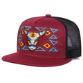 Unisex Ox Head Embroidery Hip-hop Net Hats Spring Summer Outdoor Adjustable Casual Baseball Caps Sunscreen Hat