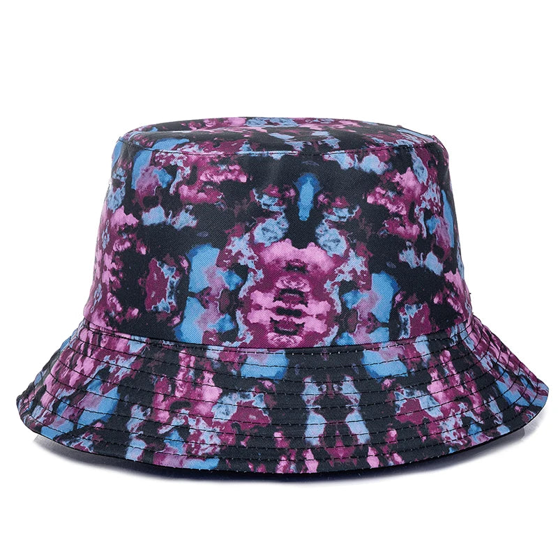 Hot Sale Unisex Bucket Hats Summer Double-sided Wear Fruit Printing Women Cap Outdoor Sun Hat Men Classic Panama Bucket Hat