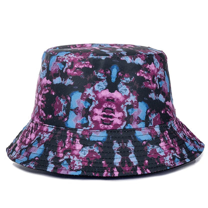 Hot Sale Unisex Bucket Hats Summer Double-sided Wear Fruit Printing Women Cap Outdoor Sun Hat Men Classic Panama Bucket Hat
