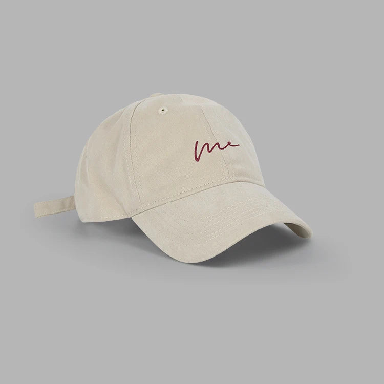 Unisex Retro Letter Embroidered Baseball Cap – Big Duck Tongue Brim Adjustable Hip Hop Outdoor Sports Hat