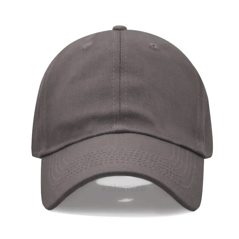 Solid Color Baseball Cap Women's Plain Sport Golf Cap for Man Washed Cotton Dad Hat Sun Hats