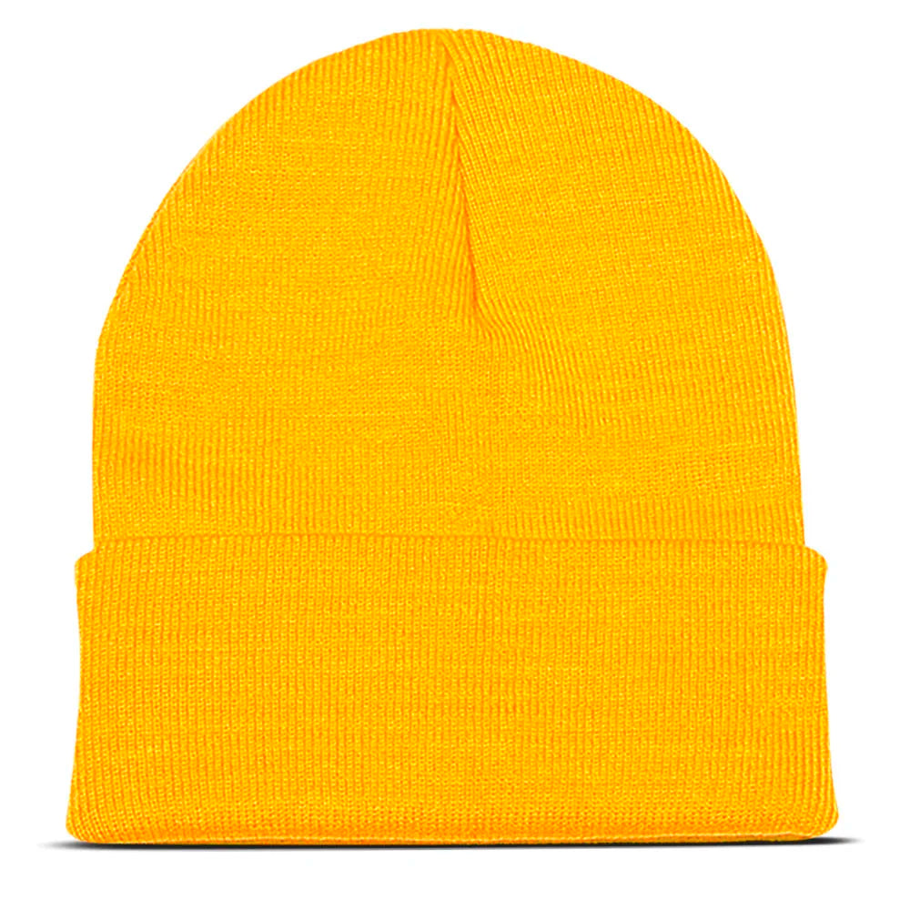 Personalized Custom Beanies Hats with Embroidery Text Logo for Men Women Warm Winter Knitted Cuff Beanie Cap Dropshipping