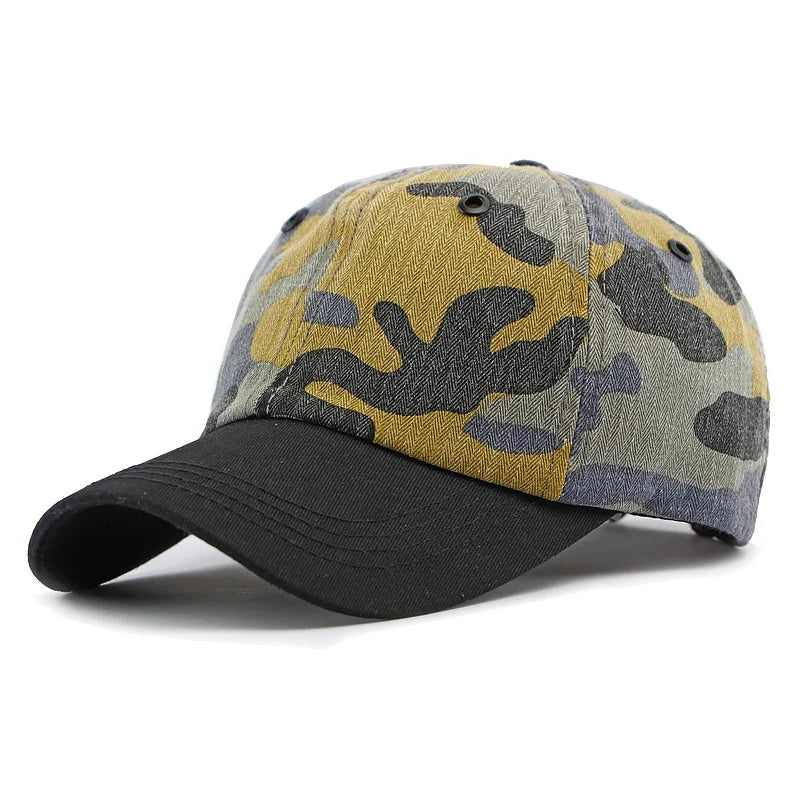 Ethnic Wind Hat for Men and Women Outdoor Sunshade Baseball Hat Fashion Imitation Cowboy Print Hard Top Duck Tongue Hat Trend