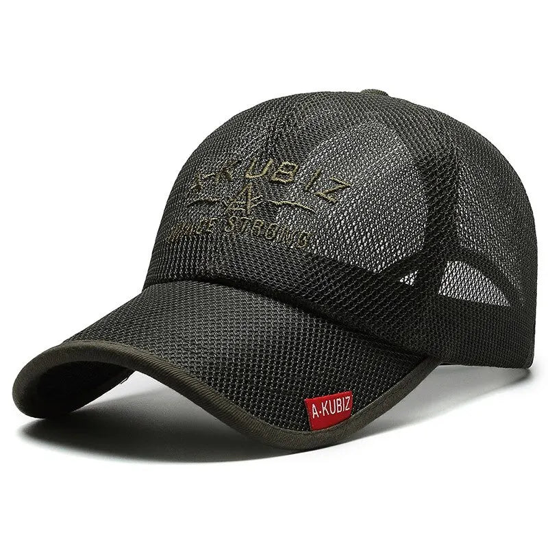 Unisex Mesh Baseball Cap – Embroidered Summer Sun Hat, Breathable Visor