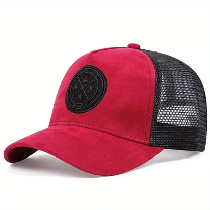 Unisex Mesh Snapback Cap – “ENJOY LIFE” Letter Patch Breathable Summer Trucker Hat