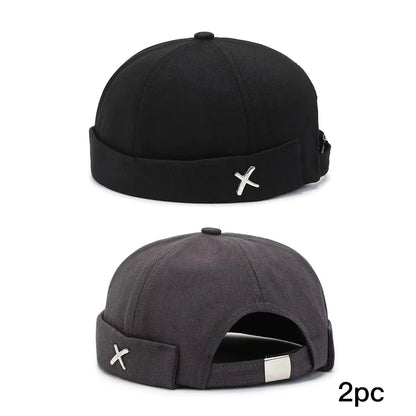 Unisex Korean Street Beanie Hat Casual Round Sailor Cap
