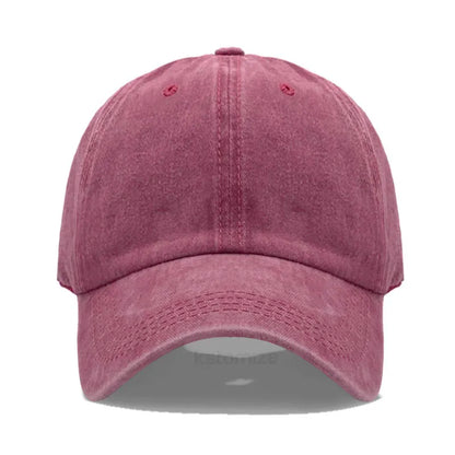Solid Color Baseball Cap Women's Plain Sport Golf Cap for Man Washed Cotton Dad Hat Sun Hats