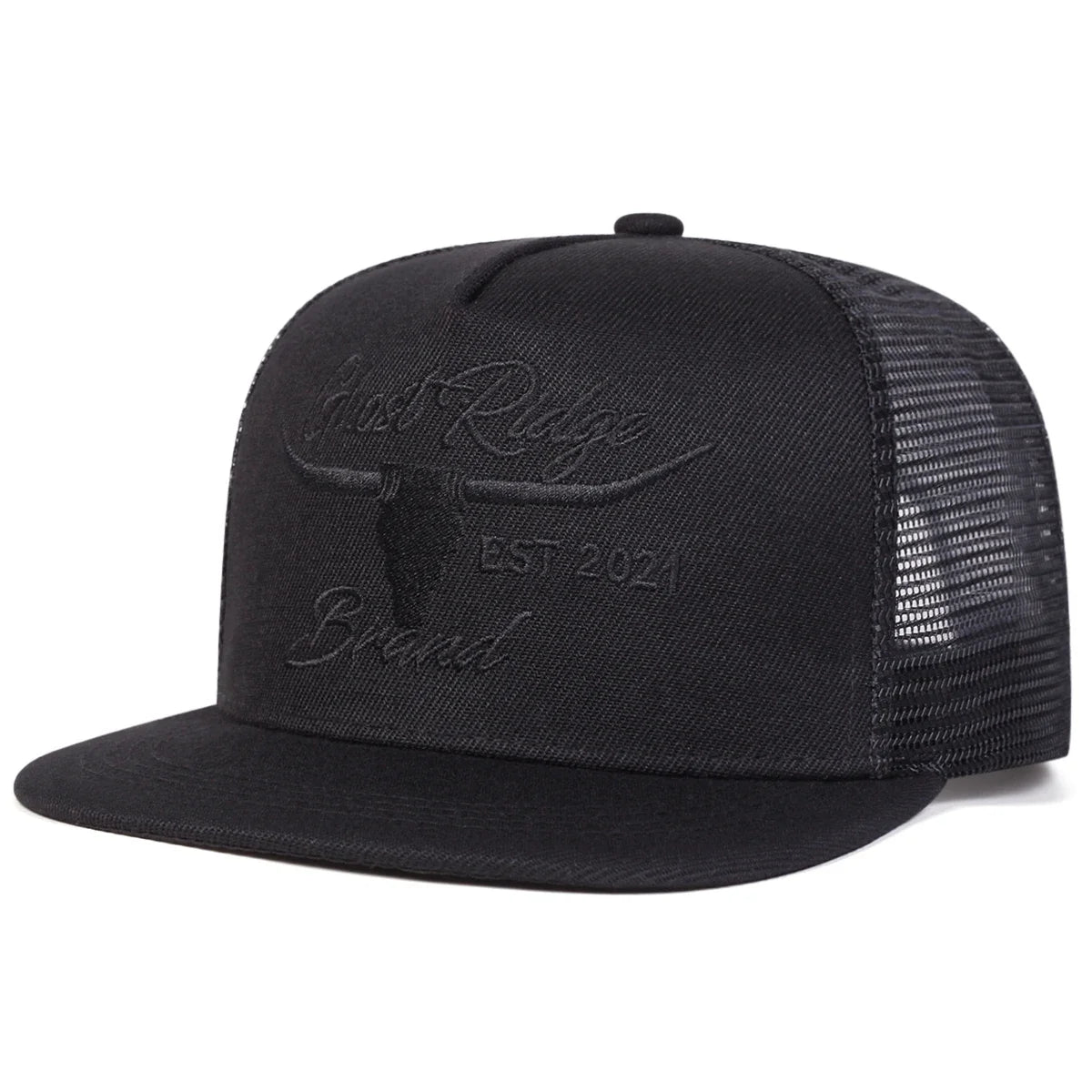 Unisex Bullhead Letter Embroidery Hip-hop Net Hats Spring Summer Outdoor Adjustable Casual Baseball Caps Sunscreen Hat