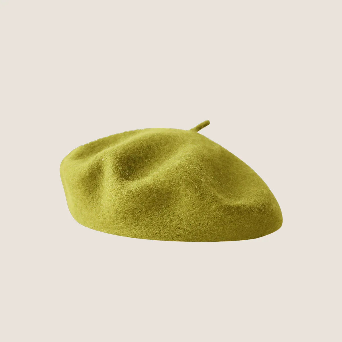 Wool Beret Hat Women French Beret Vintage Painter Cap Girl Solid Female Beret Femme Retro Casual Beanie Mushroom Hat Bonnet