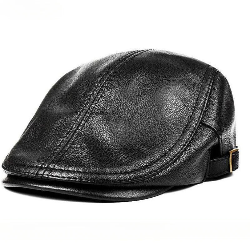 Thin PU Forward Hat High Quality Retro Cap Four Seasons Can Wear Visors