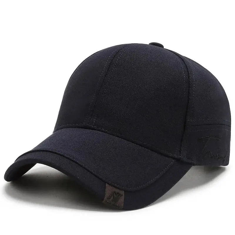Men’s Korean Black Sunshade Baseball Cap – Casual & Versatile