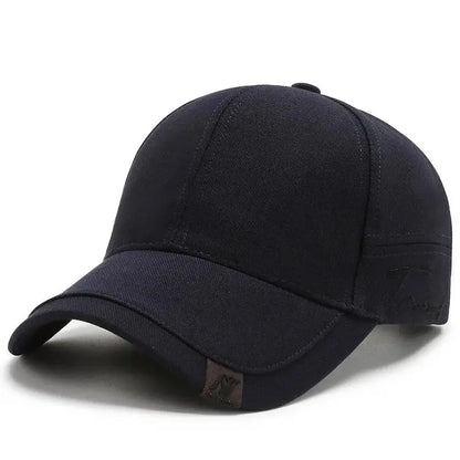 Men’s Korean Black Sunshade Baseball Cap – Casual & Versatile