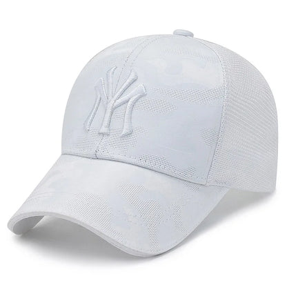 Men’s Camouflage Embroidered Baseball Cap Breathable Mesh Casual Summer Hat
