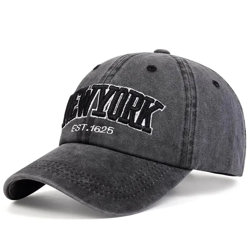 1/6PCS/Set Embroidered Baseball Cap For Women Men New Spring Summer Sunhat Retro Washable Sport Snapback Cap Hip Hop Fishing Hat