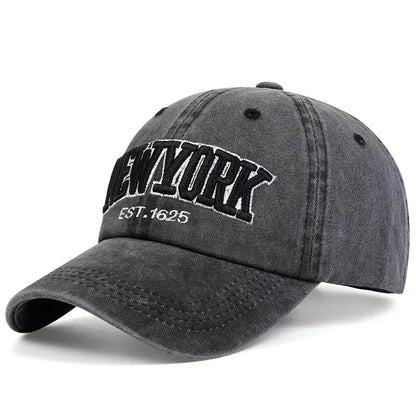 1/6PCS/Set Embroidered Baseball Cap For Women Men New Spring Summer Sunhat Retro Washable Sport Snapback Cap Hip Hop Fishing Hat