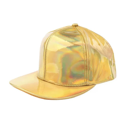 Unisex PU Rainbow Color-Changing Baseball Cap – Hip Hop Snapback Trucker Outdoor Casual Hat
