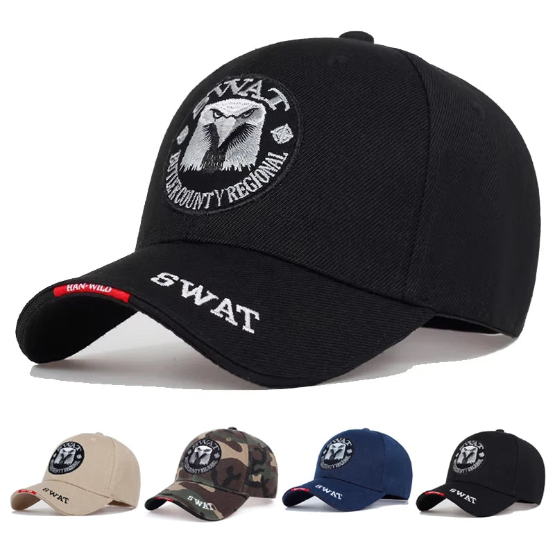 Unisex Eagle Embroidery Baseball Caps Outdoor Adjustable Spring and Autumn Casual Sunscreen Hat