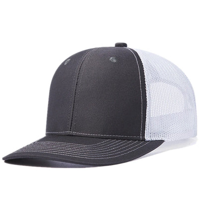 Hot Sale Unisex Cap Slight Curved Brim Style Trucker Hat  Men & Women Casual Outdoor Breathable Summer Cap