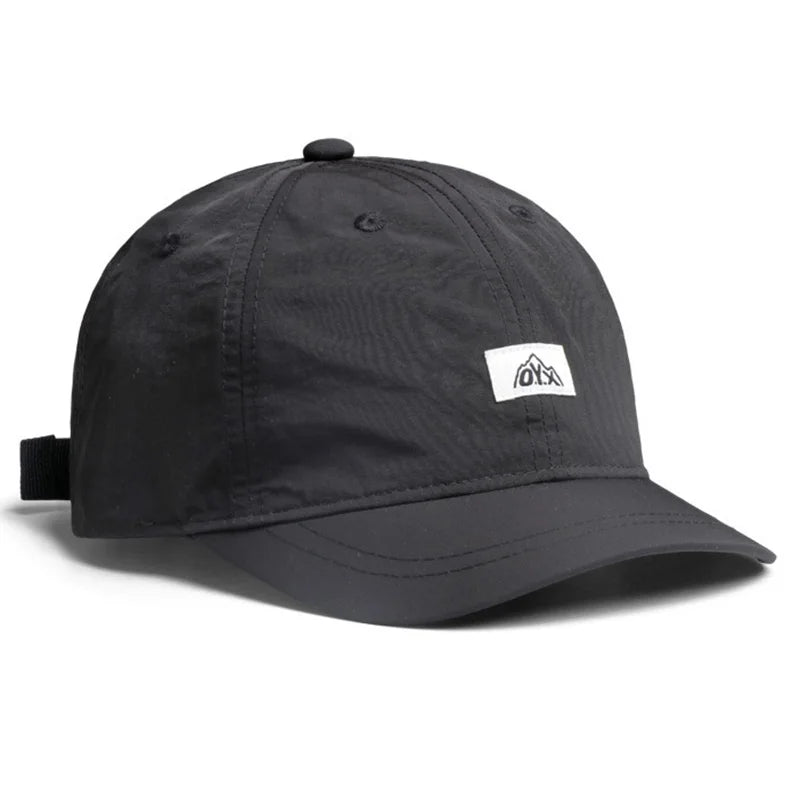 Unisex Retro Baseball Cap With Short Brim, Adjustable And Quick-drying Peaked Hat, Ideal Choice For Gifts