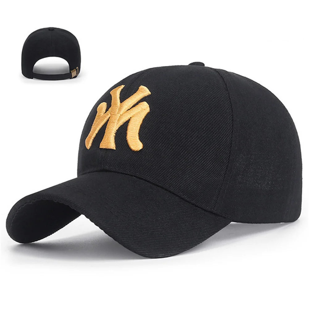 Unisex Letter Embroidery Baseball Cap – Cotton Snapback Trucker Visor Sun Hat