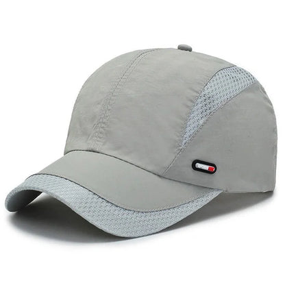 Quick-Dry Baseball Cap - Adjustable, Moisture-Wicking Sun Hat for Outdoor Sports & All Seasons