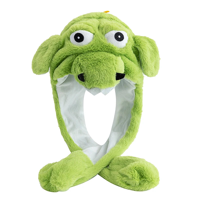 New Style Unisex Funny Ear Hat Frog Animal Style Couple Cute Ear Moving Up Cap Men Women Rabbits Ears Winter Lovely Hats﻿